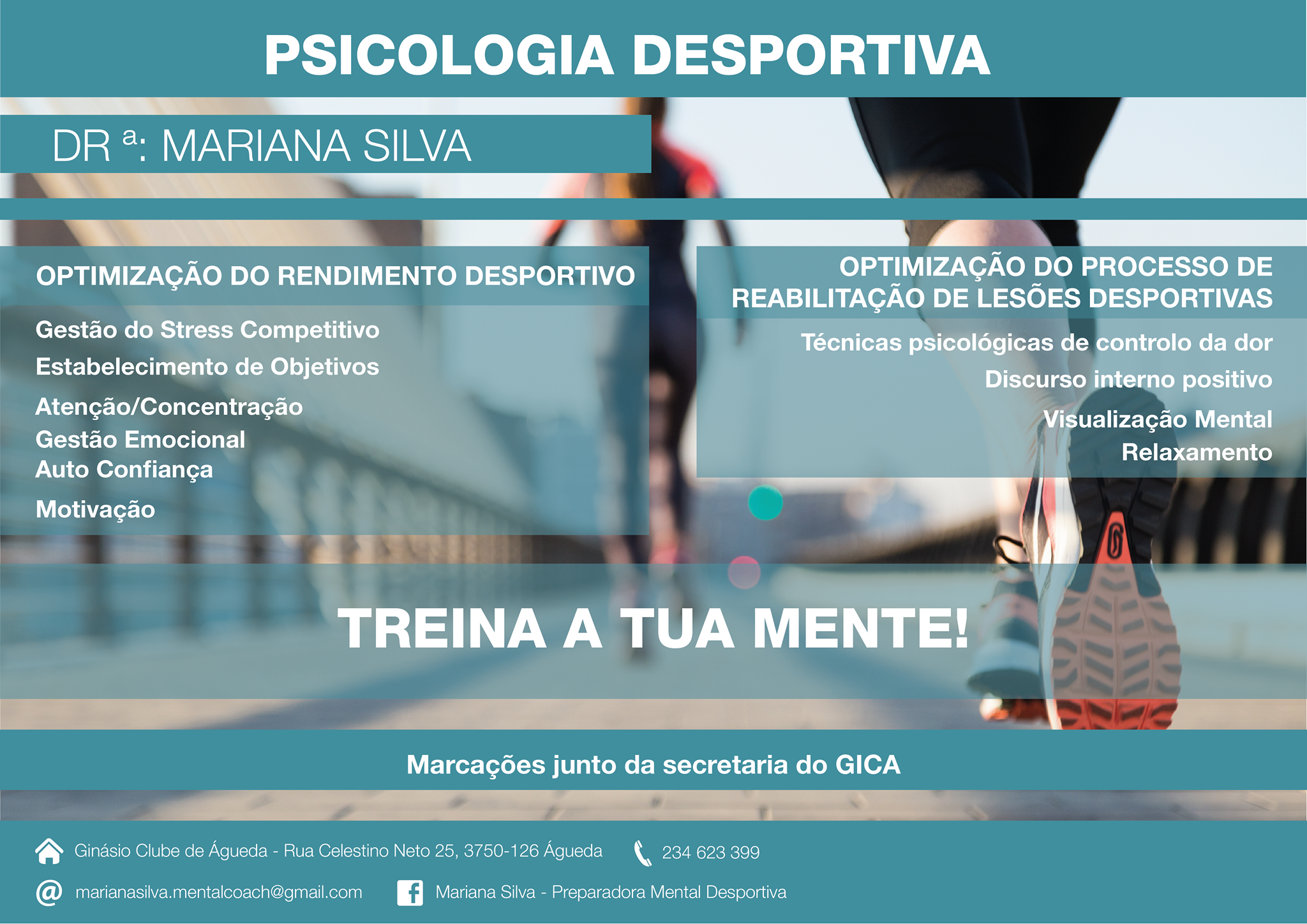 Consultas de Psicologia Desportiva.
