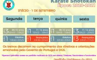 Karaté Shotokan | Horários época 2020/2021